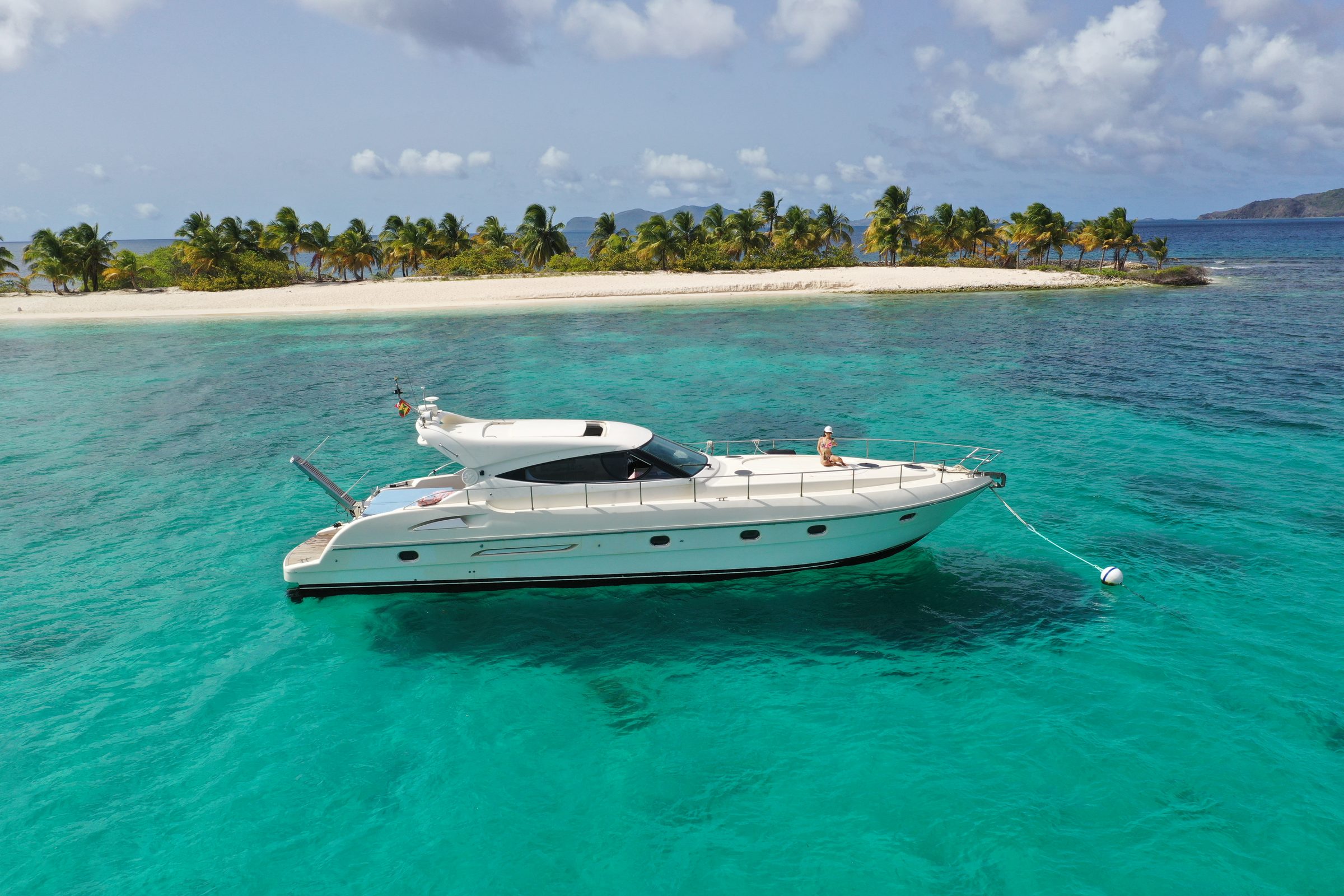 Yacht at anchor, Grenada