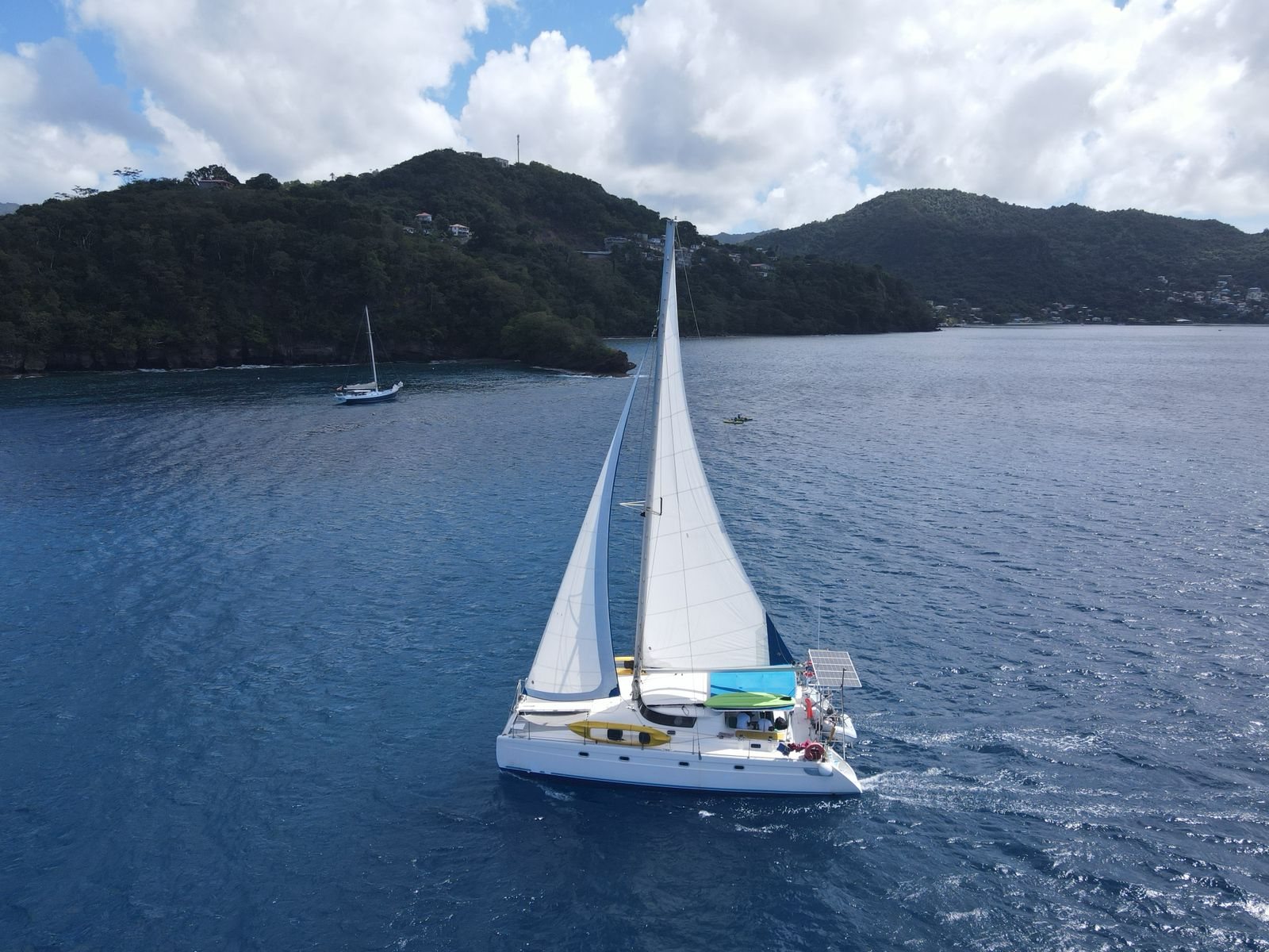 Bacchanal sailing catamaran off the Grenada coast